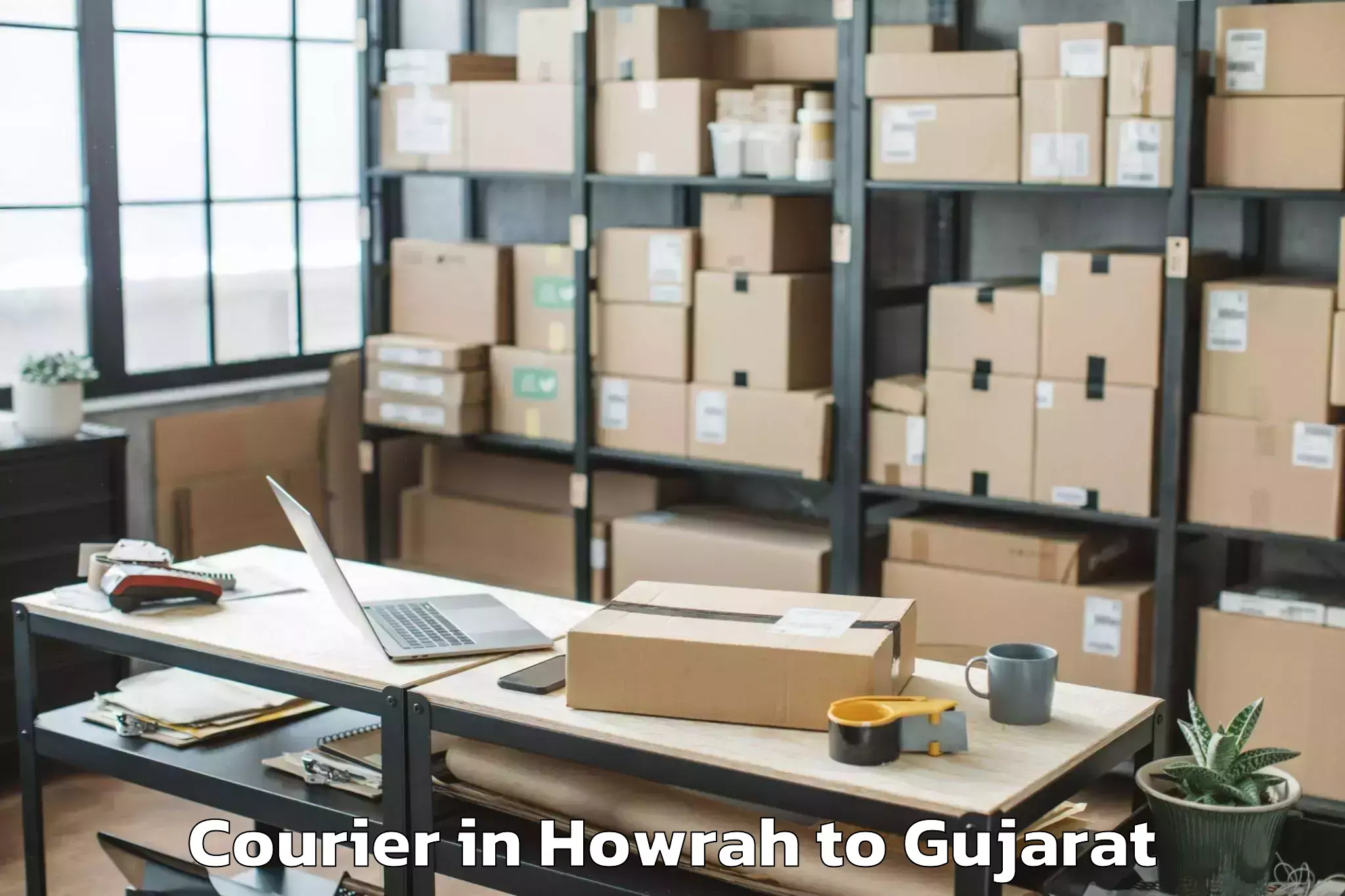 Professional Howrah to Veraval Courier